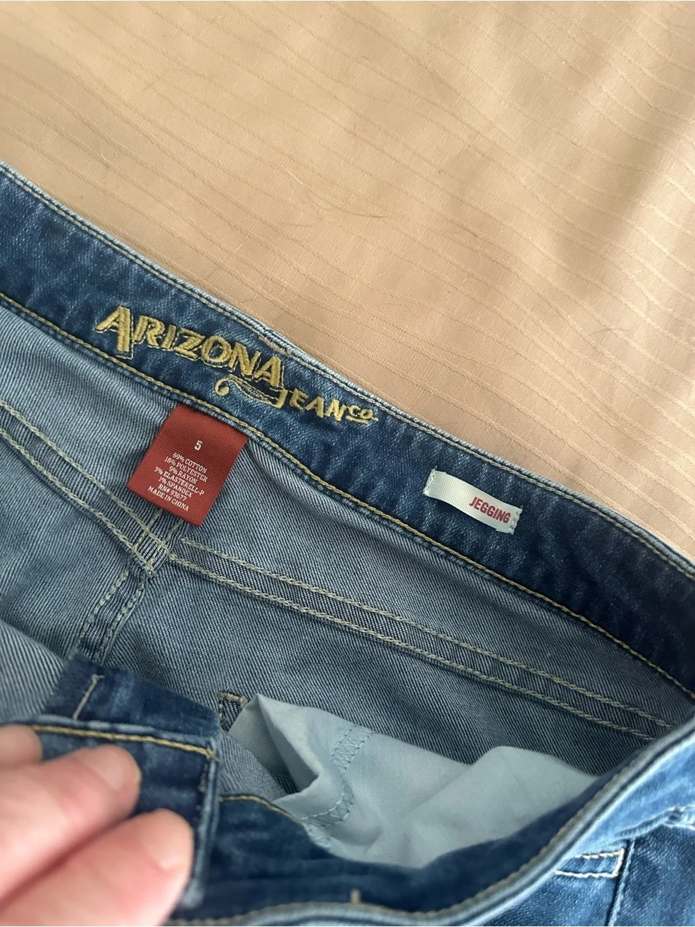 Arizona Jean Co. Distressed Denim Cutoff Shorts - Blue